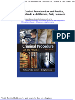 Test Bank For Criminal Procedure Law and Practice 10th Edition Rolando V Del Carmen Craig Hemmens