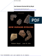 Test Bank For How Humans Evolved 8th by Boyd