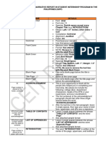 Practicum Narrative Report Guidelines