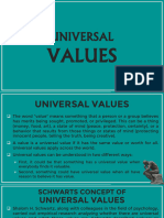 Universal Values