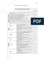 UTS ELT MDE S1 Coursebook Evaluation Checklist