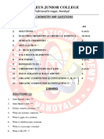 Sr. Chemistry Imp Questions