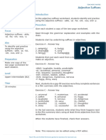 Adjective Suffixes