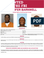 Johnifer Barnwell Reward Poster