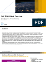 SAP BW - 4HANA - Technical Overview