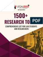 1500+ Research Topics