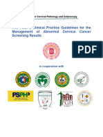 The PSCPC Clinical Practice Guidelines For The Management of Abnormal Cervical Cancer Screening Results