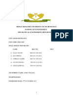 Solid Lab Report Deflection of Beams