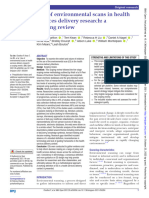 2) Use of Environmental Scans in Health Services Delivery Research A Scoping Review