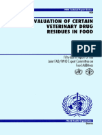 Veterinary Drug Residues in Food