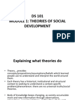 DS 101 Module 1 Theories of Social Devel