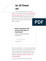 Node JS Cheat Sheet + PDF Zero To Mastery