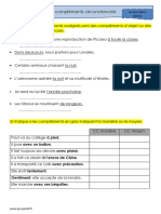 Exercices Les Compléments Circonstanciels