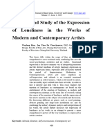 Analysis and Study of The Expression of Loneliness in The Works of Modern and Contemporary Artists