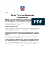 NFL Statement On Denzel Perryman
