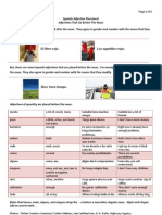 Spanish Adjective Placement-Adjectives That Go Before The Noun