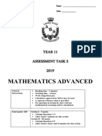 James Ruse 2019 2U Prelim Yearly & Solutions