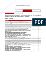 Fire Audit Checklist