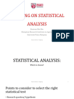 Training On Statistical Analysis