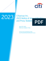 Citi 2023 Proxy Statement