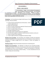 MOD 1 - Introduction On Cost Accounting