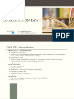 EACR 2213 - CONSTRUCTION LAW I - TOPIC 1 (Incl. Assignment)