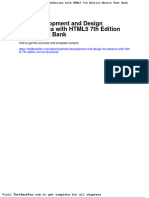 Full Download Web Development and Design Foundations With Html5 7th Edition Morris Test Bank