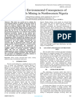 Assessing The Environmental Consequences of Precious Metals Mining in Northwestern Nigeria