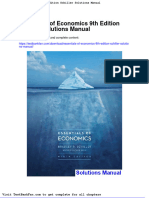 Essentials of Economics 9th Edition Schiller Solutions Manual