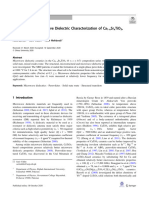 X Synthesis and Microwave Dielectric Characterization of Ca1-xSrxTiO3