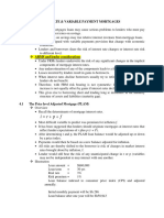 4.0 Adjustable Rate & Variable Payment Mortgages