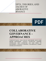 Concepts, Theories, and Approaches of Collaborative Governance