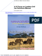 Management A Focus On Leaders 2nd Edition Mckee Solutions Manual