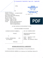 Memorandum of Plea Agreement, U.S. v. Lance L. Bermudez 