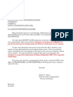 DTRA FOIA Administrative Close Letter