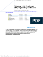 Ford Edge Engine 1 6l Ecoboost 132kw 180ps Sigma Repair Manual