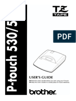 Brother PT-530 User Manual