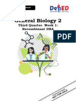 General Biology 2 Q3 - SLK - W1 - Recombinant DNA