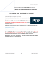 Unit 2 - Develop and Implement The Health and Safety Policy Workbook RG