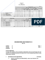 BCE Syllabus 1st Year 1st Part