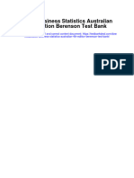 Instant Download Basic Business Statistics Australian 4th Edition Berenson Test Bank PDF Full Chapter
