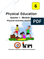 PE6 Q1 Mod1 PhysicalActivitiesAssessment v5