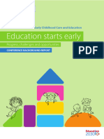 Education Starts Early: Progress, Challenges and Opportunities