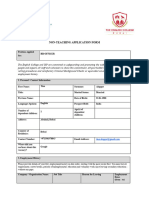 Non Teaching Application Form Dec - 23