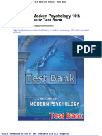 Dwnload Full History of Modern Psychology 10th Edition Schultz Test Bank PDF