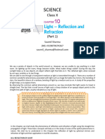 CBSE Class X Science CH 10 Light - Reflection and Refraction Part 1