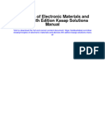 Principles of Electronic Materials and Devices 4Th Edition Kasap Solutions Manual Full Chapter PDF