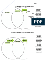 Comparing and Contrast of Plant and Animal Cell