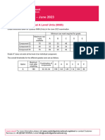 Grade Thresholds - June 2023: Cambridge International A Level Urdu (9686)