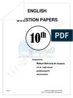 10th English Unit Wise Unit Test Question Papers and Model Full Test Question Papers Mr. S. Mohan